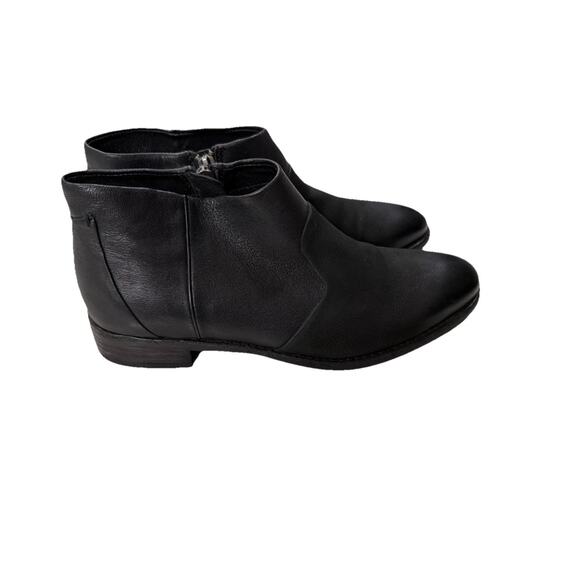 Patricia Nash Black Leather Ankle Carla Boots Women’s 8.5 Side Zip, Western EUC - Picture 1 of 13